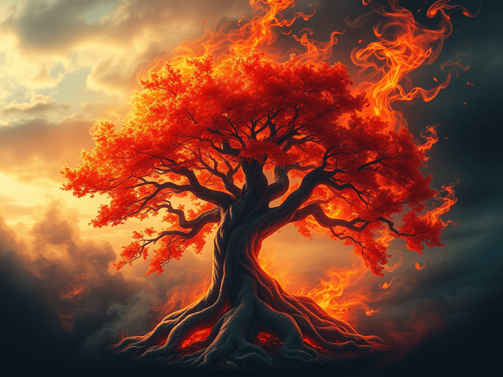 Árbol de fuego