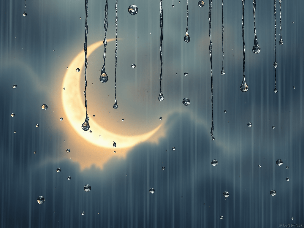 Lluvia y luna
